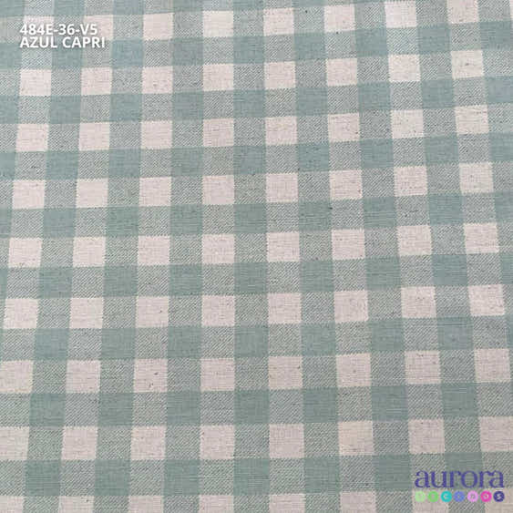 Cotton Linen - Linho com Algodão - Estampa  Xadrez