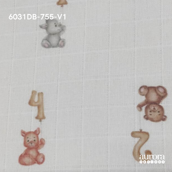 Fraldas Mini Quadriculadas Estampas Digitais - Coleção Brinquedos