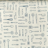 Tricoline Estampada - Coleção Utensílios De Cozinha