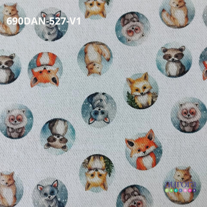 Tecido Flanela Digital -Estampas Animais