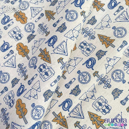 484E - Cotton Linen - Linho com Algodão - Floresta