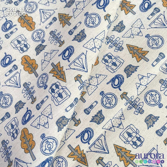 484E - Cotton Linen - Linho com Algodão - Floresta