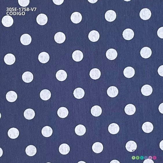 Tricoline Milano | Tecido P/ Artesanato e Costura | Estampa Poá