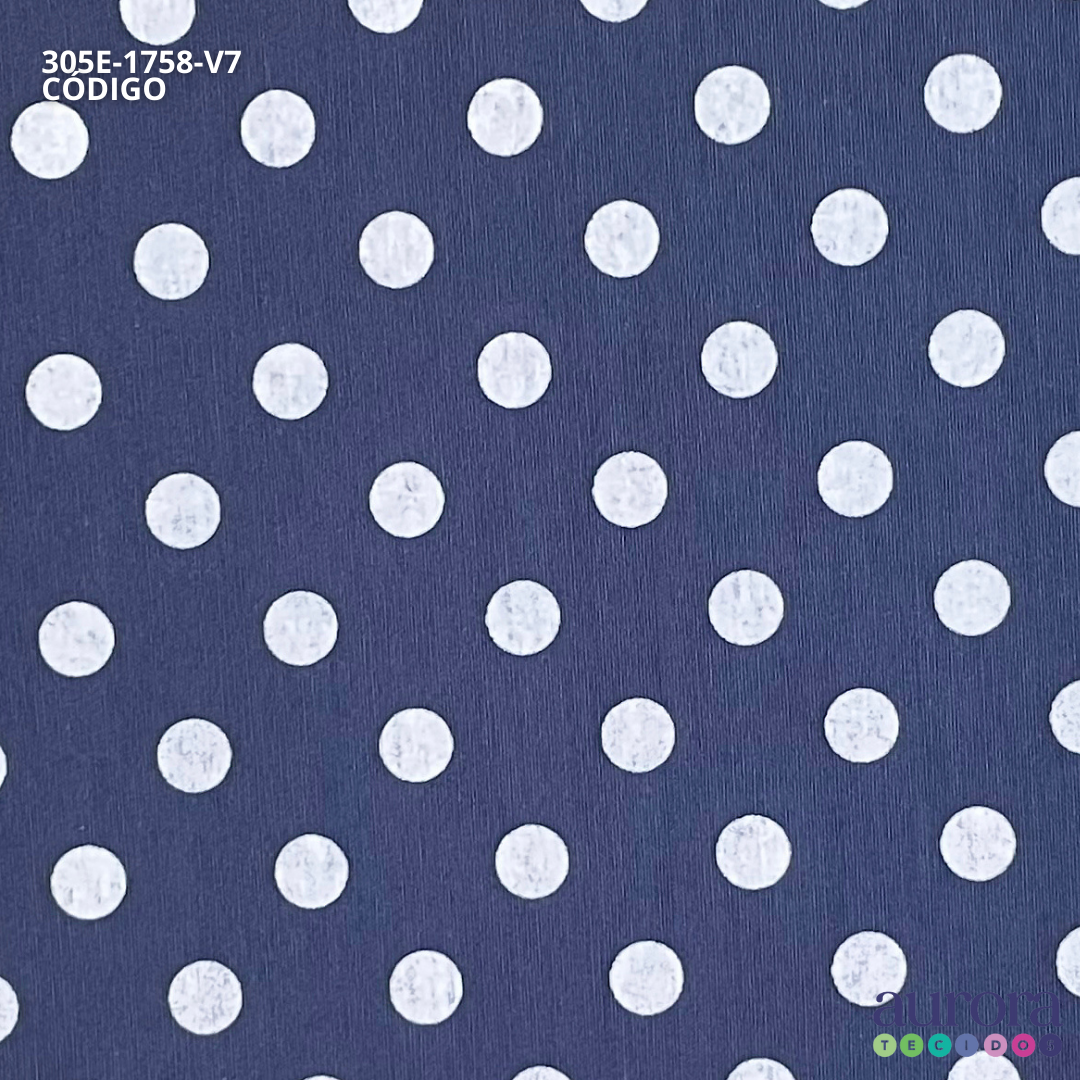 Tricoline Milano | Tecido P/ Artesanato e Costura | Estampa Poá