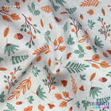 484E - Cotton Linen - Linho com Algodão - Galhos e Folhas