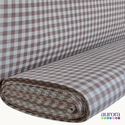 Cotton Linen - Linho com Algodão - Xadrez