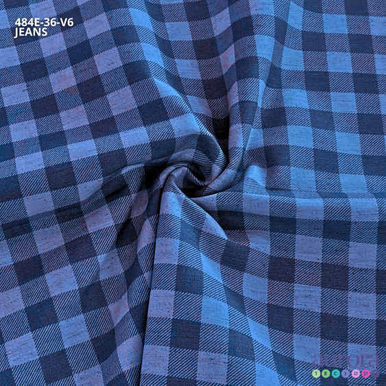 Cotton Linen - Linho com Algodão - Estampa  Xadrez