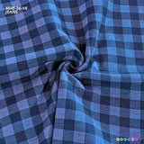 Cotton Linen - Linho com Algodão - Estampa  Xadrez