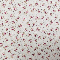 Tecido Linho com Algodão - Coleção Artesanato -Estampa Mini Florzinhas