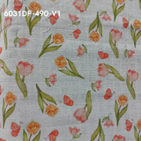 Fraldas Mini Quadriculada Estampas Digitais Floridas