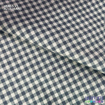 Cotton Linen - Linho com Algodão Estampa Xadrez Vichy