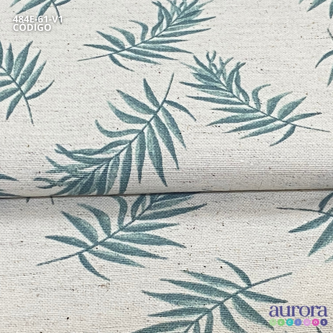 Cotton Linen - Linho com Algodão - Estampa Raminhos