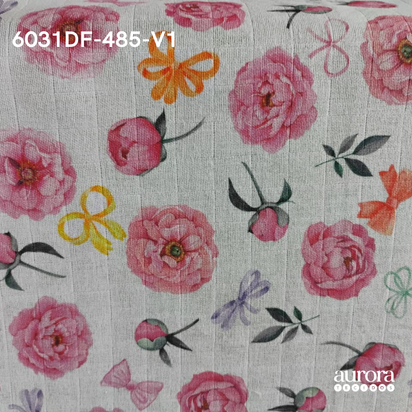 Fraldas Mini Quadriculada Estampas Digitais Floridas