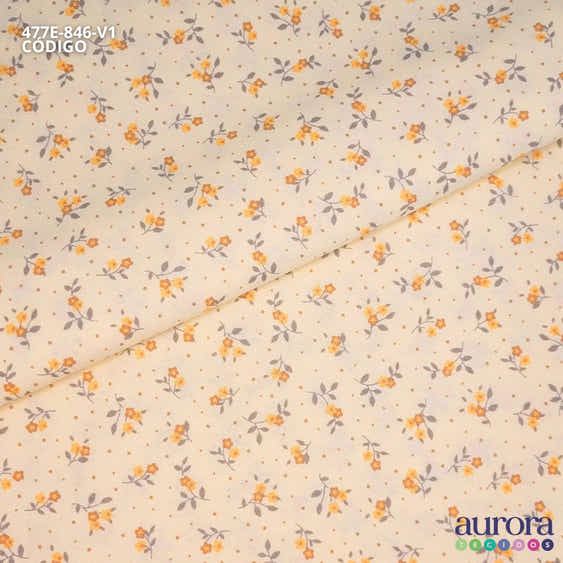 Tricoline Modena 100% Algodão - Florzinha Colorato