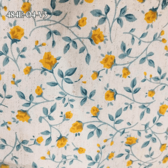 Tecido Linho com Algodão - Coleção Artesanato - Estampa Mini Rosas