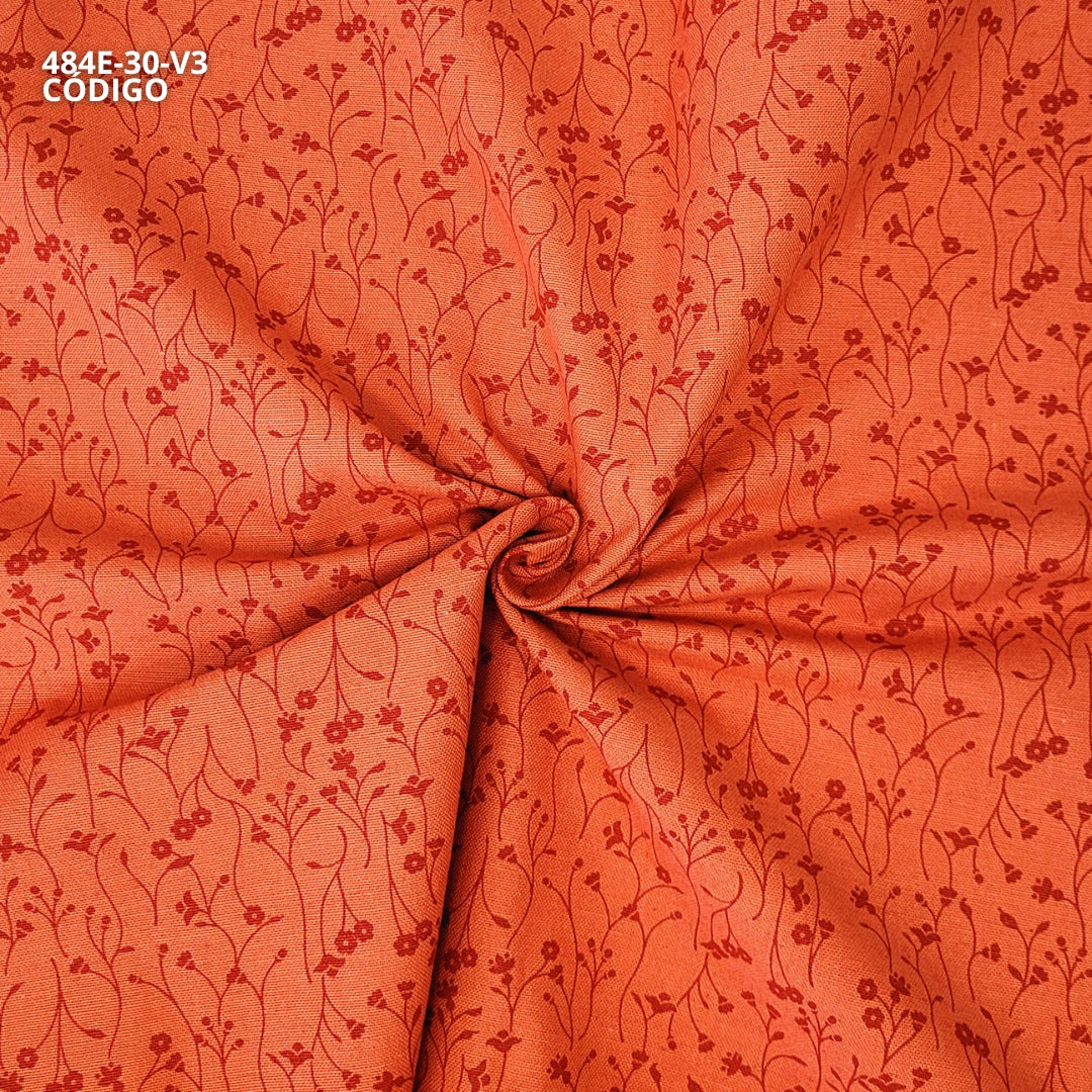 Cotton Linen - Linho com Algodão - Estampa Folhagem II