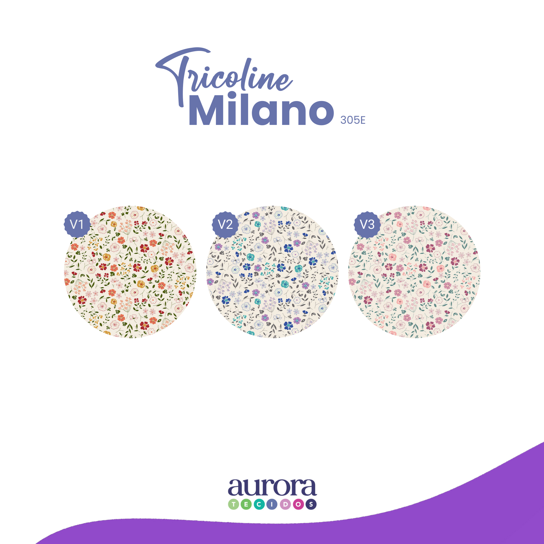 Tricoline Milano - Floral