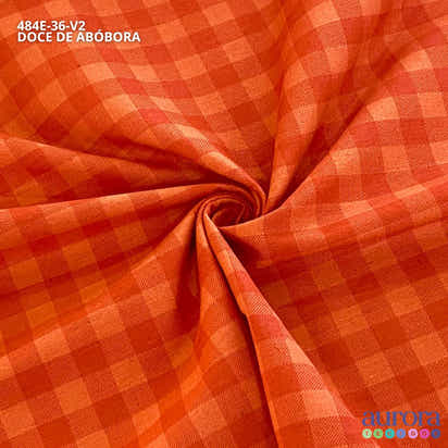 Cotton Linen - Linho com Algodão - Estampa  Xadrez