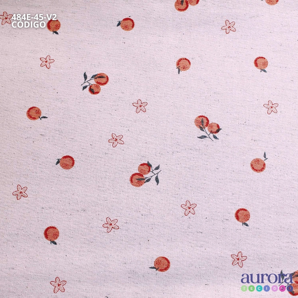 Cotton Linen - Linho com Algodão - Tangerinas II