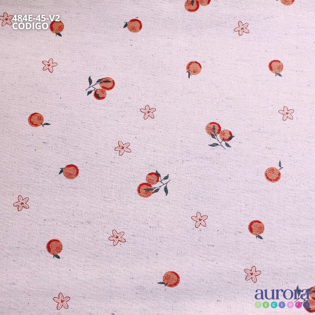 Cotton Linen - Linho com Algodão - Tangerinas II
