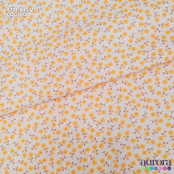 Tricoline Modena 100% Algodão - Mini Floral Colorato