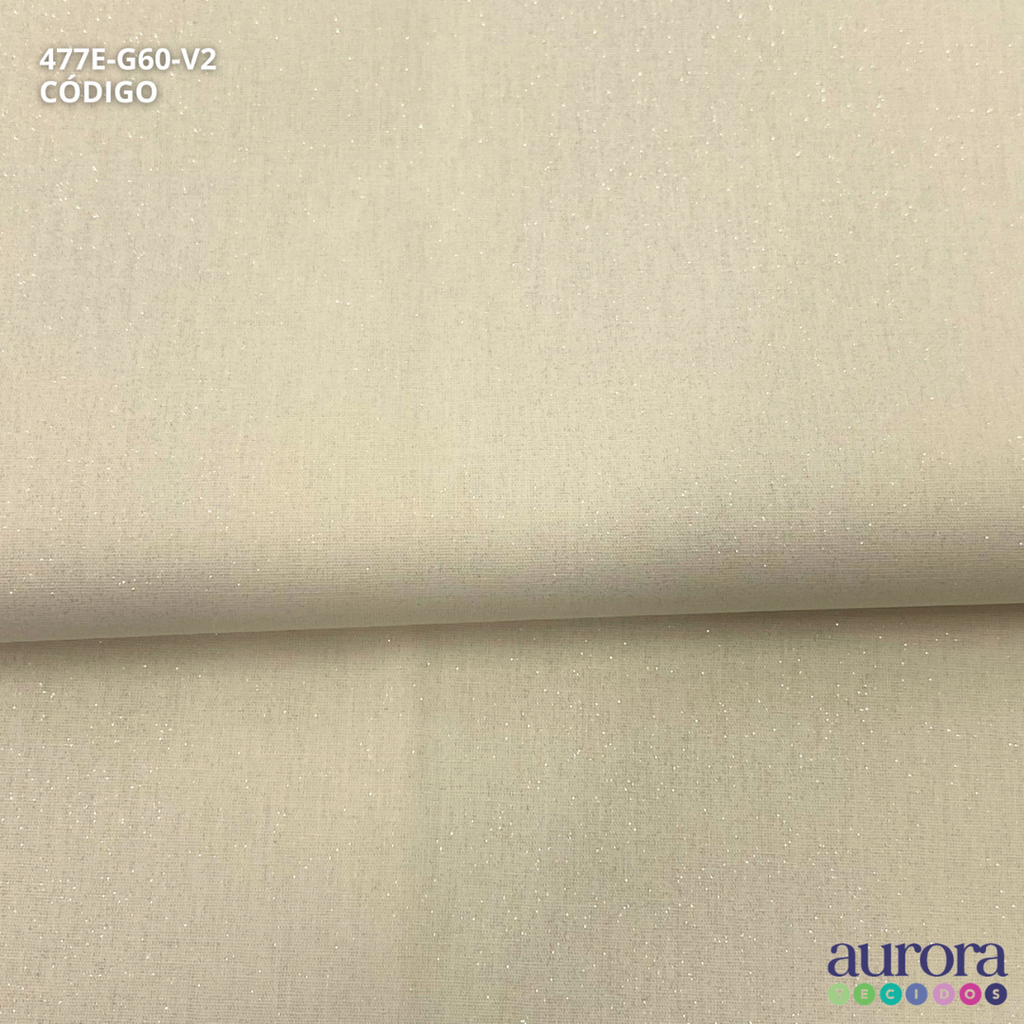 Tricoline Modena 100% Algodão- Liso c/ Gliter Prata