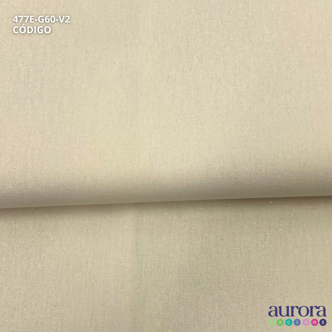 Tricoline Modena 100% Algodão- Liso c/ Gliter Prata