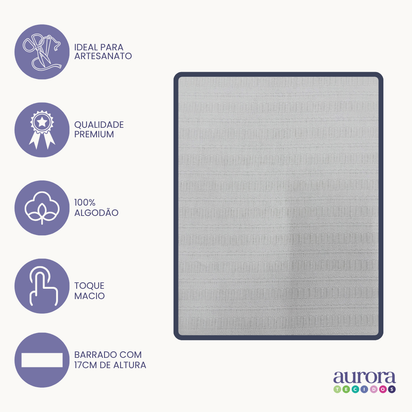 Pano de Copa Bélgica Ibirapuera Têxtil Com  Barrado P/ Pintura