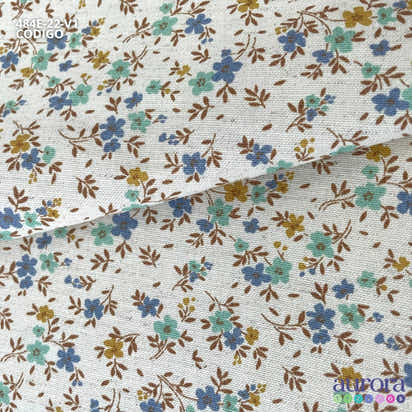 Cotton Linen - Linho com Algodão - Florzinha Camponesa