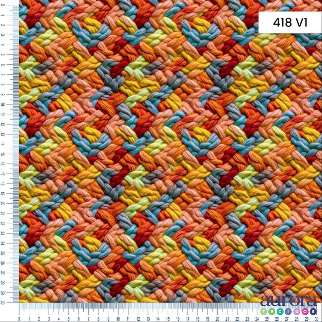 Tricoline Digital 100% Algodão - Coleção 3D - Tricot