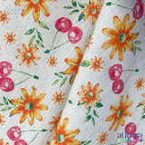 484E - Cotton Linen - Linho com Algodão - Cerejas