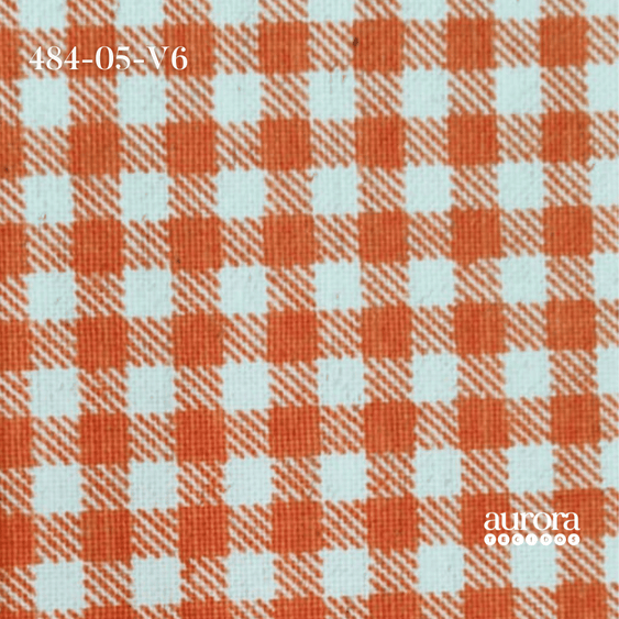 Tecido Linho Misto com Algodão Estampa Xadrez Vichy