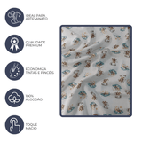 Fraldas Mini Quadriculadas Estampas Digitais - Coleção Ursos