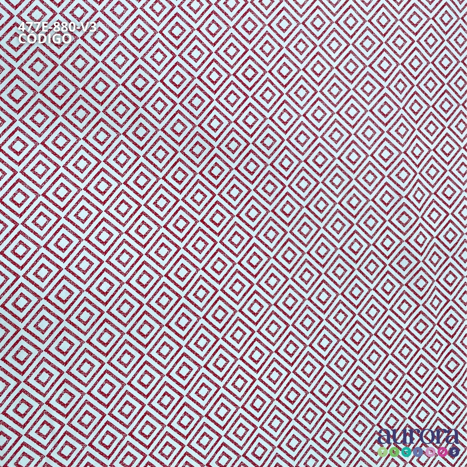 Tricoline Modena 100% Algodão - Bella Cucina Geométricos