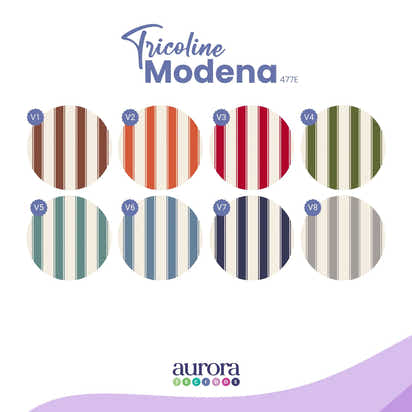 Tricoline Modena 100% Algodão - Bella Cucina - Listras
