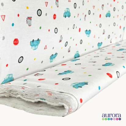 Tecido Flanela Digital - Estampas Brinquedos