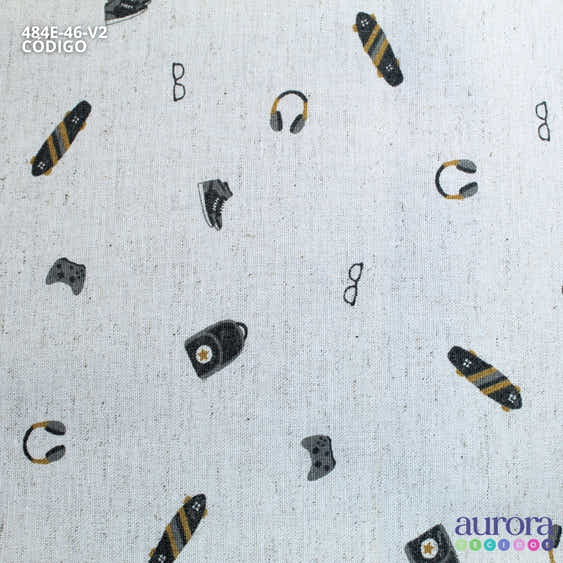 484E - Cotton Linen - Linho com Algodão - Game e Skate