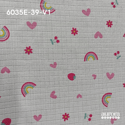 Fraldas Vichy Estreita estampadas