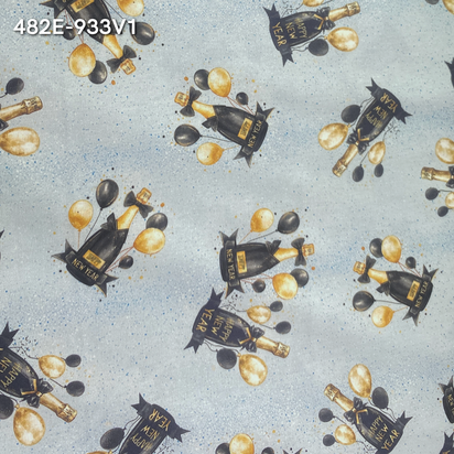 Tricoline Digital 100% Algodão - Coleção Ano Novo