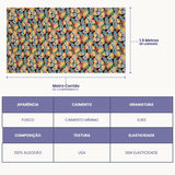 Tricoline Digital 100% Algodão - Coleção Geleia e Mel - Abelhas I