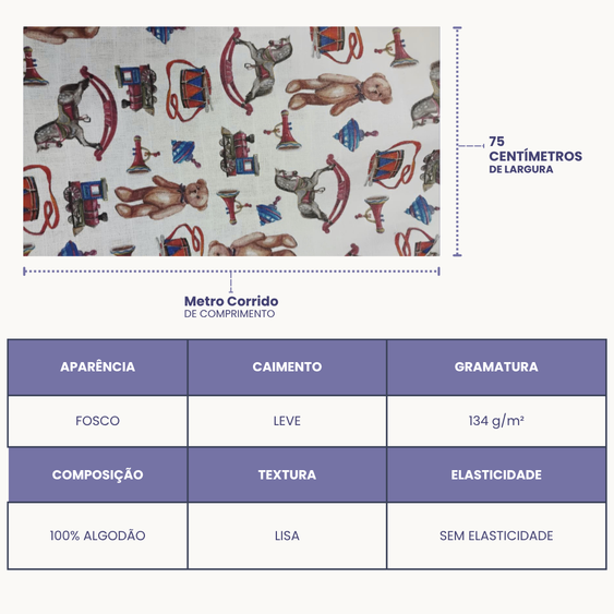 Fraldas Mini Quadriculadas Estampas Digitais - Coleção Brinquedos