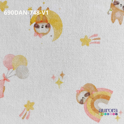 Tecido Flanela Digital -Estampas Animais