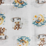 Fraldas Mini Quadriculadas Estampas Digitais - Coleção Ursos