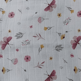 Fraldas Mini Quadriculada Estampas Digitais Floridas