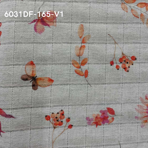 Fraldas Mini Quadriculada Estampas Digitais Floridas