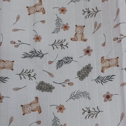 Fraldas Mini Quadriculadas Estampas Digitais - Coleção Ursos