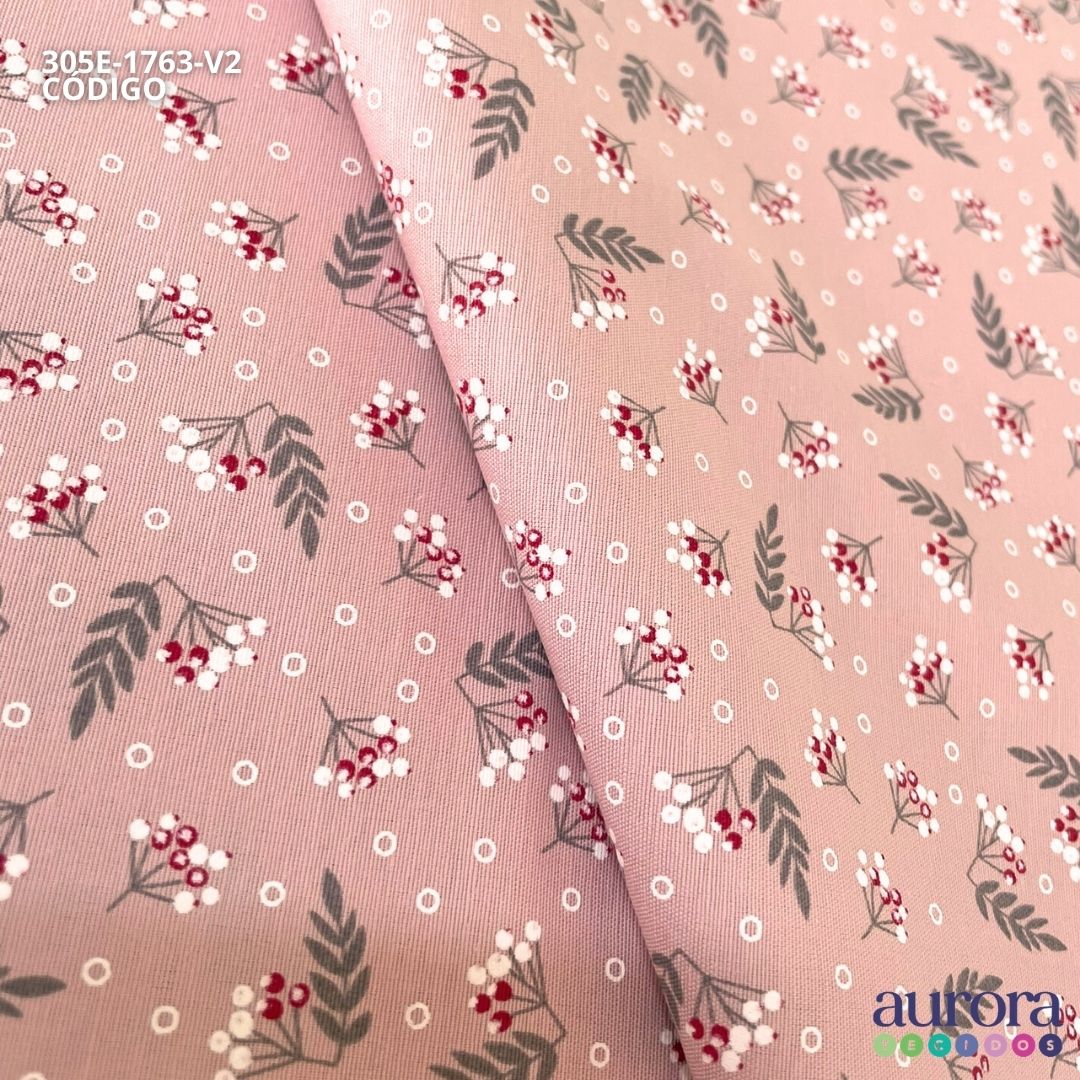 Tricoline Milano - Floral Bolinha