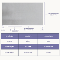 Pano de Copa Favo Portugal com Barrado p/ Pintura