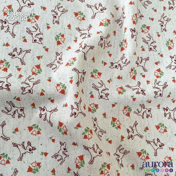 Cotton Linen - Linho com Algodão - Bambi Entardecer