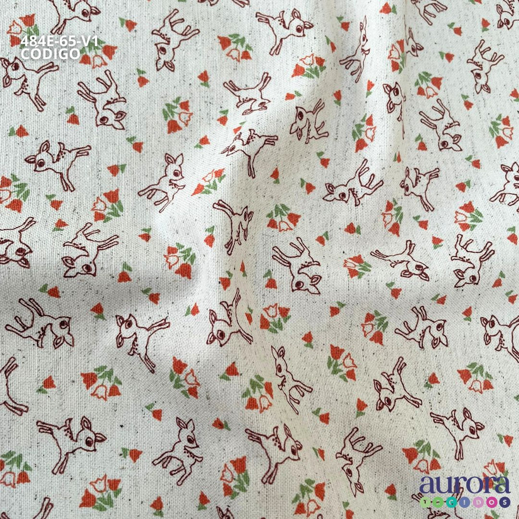 Cotton Linen - Linho com Algodão - Bambi Entardecer